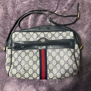 Gucci Vintage Canvas Crossbody❤️👜